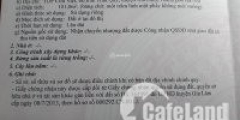 BÁN ĐẤT KINH DOANH TẠI ĐƯỜNG VÀNH ĐAI TRÂU QÙY