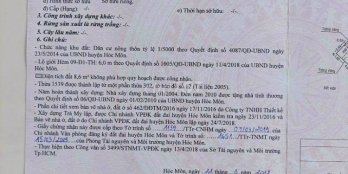 bán đất 6,5 x 20m full thổ cư có nhà cấp 4 hợp xây biệt thự-tân hiệp hóc môn