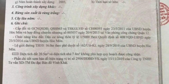Chủ giảm 200tr giá mới 3.7tỷ- 125m2 nhà mặt tiền tân hiệp hóc môn