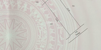 Với giá 1ty8 sở hữu lô đất ngay trung tâm nở hậu 195m2