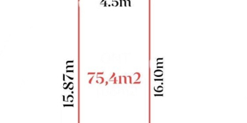 Lô đất cần bán chính chủ với giá 850tr sở hữu ngay lô đất 75,4m2