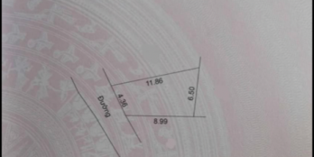 Lô đất có diện tích 54m2 hướng tây giá tốt