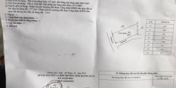 Khách gởi bán lô đất kdl biển mỹ khê qng dt 9*23 đầu năm
