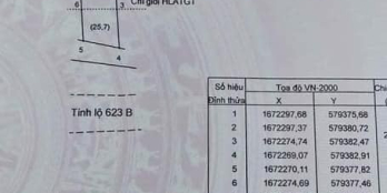 Mặt tiền nghĩa kỳ 623b trên chợ tý có lô đất bán lẹ đầu năm