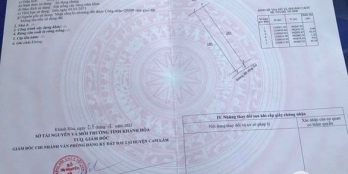 Bán lô đất Cam Tân, Cam Lâm, cách QL1A chỉ 950m