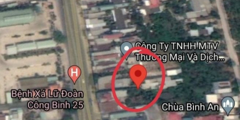 Diện tích 662mv. Cách quốc lộ 1A 50m.