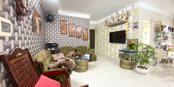 DT 76m2: 2PN + 2WC, tầng cao 2.225 tỷ, nội thất dính tường, view hồ bơi SH