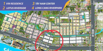 Còn duy nhất nền 106m2 đã có sổ hồng KĐT Long Cang River Park view hồ sinh thái