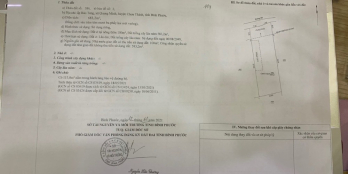 Bán lô đất 2 mặt tiền gần 700m2 Chơn Thành, 1tr4/m2