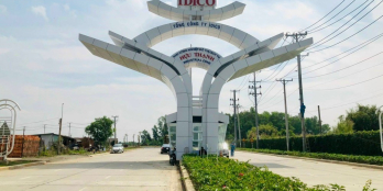 Đất thổ cư mặt tiền ĐT 824 cách chợ Đức Hoà 3km, ngay cụm KCN