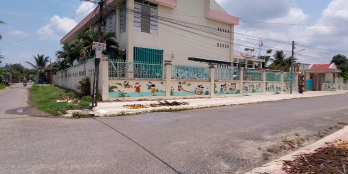 11m MT đường số 6 An Dương Vương, kế bên trường mầm non Long Mỹ.