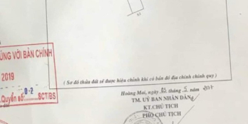 Giá tốt nhỉnh 80tr/m! Chính chủ bán đất Tam Trinh, Hoàng Mai, Dt 115m2, ô tô đỗ