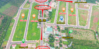 2 LÔ LIỀN KỀ ĐẤT NỀN SỔ ĐỎ ĐĂK LĂK NGAY QUỐC LỘ 26 (100% THỔ CƯ)