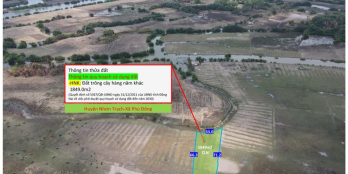 Đất nông nghiệp xã Phú Đông - 1849m2 CLN  - đường thuỷ tới đất