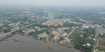 ĐẤT TP ĐỨC HÒA, MT ĐƯỜNG VÀNH ĐAI 4 THỔ CƯ KHÔNG QUY HOẠCH, 1Tyr550 ,90m2 Sổ Đỏ