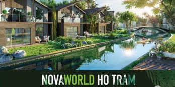 Biệt Thự Kênh đào Lagoon Sở hữu ngay chỉ với 1,35 Tỷ  Novaworld Ho Tram