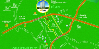 Dự Án Căn hộ 2 PN  Bcons Polygons Liền Kề Phạm Văn Đồng - Giá Rẻ Nhất Dĩ An