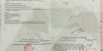 Bán đất sổ đỏ thổ cư giá rẻ tại hớn quản bình phước 30 ngày công chứng