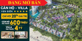 Mở Bán Biệt Thự, Căn hộ, Shohouse Charm Hồ Tràm Full Nội Thất, Bãi Biễn Riêng