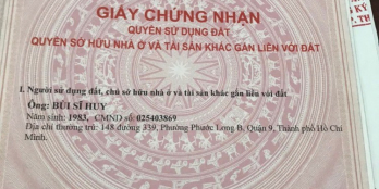 Sang gấp nhà 1 trệt 1 lầu dt 4 x22m đường 28 Long thạnh mỹ SHR, đường xe hơi