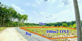 Chợ Tân Quan huyệ Hớn Quản bán đất 500m2 thổ cư 100m sẵn sổ hồng trên đườngDT756