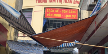 chính chủ bán đất trung tậm thị trấn, trục chính kinh doanh chợ Bình Mỹ