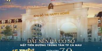 Cần bán lô góc đẹp nhất dự án Happy Home Cà Mau, Chiết khấu hấp dẫn