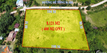 Cần Bán Lô Đất 8.121m2(400m2 ONT) - MT 104m, Gần Vinpearl
