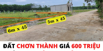 Cần bán 230m2 Chơn Thành Bình Phước, sổ sẵn, có Thổ Cư, giá rẻ