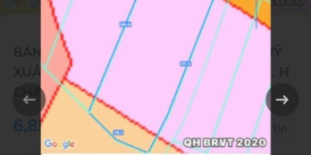 Bán lô đất 2 mặt tiền đường Mỹ Xuân - Ngãi Giao, cực đẹp