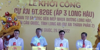 KDC Long Hậu Nam Sài Gòn, 9mx22.5m hướng tây. Giá 25.5tr/m2. HH 50tr