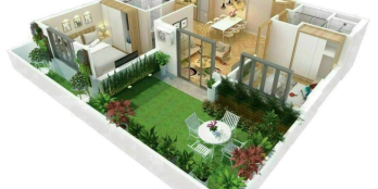 Lumiere Boulevard căn hộ sân vườn 2PN 1WC giá chỉ 3,4 tỷ