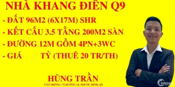 BDS Hùng Vĩ Land [NC] Gía 11.7 tỉ ~ 120 tr/m². Nhà 2MT đường 12m 1T2L
