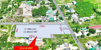 Đất Hàm Tân 35x128m Có 200m2 Thổ Cư 2 Mắt Tiền QL55 Tân Thắng - Hàm Tân