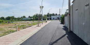 95m2 đất full thổ, mặt tiền đường nhựa 12m,giá 1ty1 nhận nền xây dựng ngay