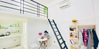 Chính chủ cho thuê CHDV, có gác, khu sân bay Bạch Đằng mới như hình