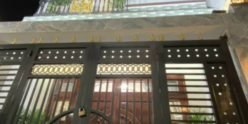 Nhà 1 trệt 2 lầu 4,3x16m đường Huỳnh Tấn Phát, Thị trấn Nhà Bè, tặng nội thất