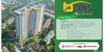 Bcons Polygon căn hộ liền kề Thủ Đức dưới 2 tỷ. Trả trước 255 triệu (15%)ký HĐMB