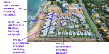 Biệt thự biển Angsana Hồ Tràm, nhận nhà ngay, thanh toán giãn, ĐV vận hành top 1