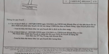 Bán đất Phước Đồng, cách Đại Lộ Nguyễn Tất Thành chỉ 100m - TP.Nha Trang. Diện t