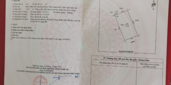 bán lô đất 113m2 tại tổ dân phố khối Vĩnh Yên, Phường Đông Vĩnh,TP Vinh, giá đẹp