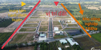 Bán đất mặt tiền liền kề trung tâm hành chính và cụm kcn 188,8ha shr
