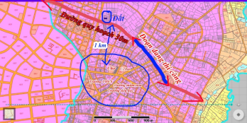 Đất 423m2 gần chợ Long Phước, khu nhà vườn biệt thự Tp Bà Rịa