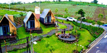 nghỉ dưỡng view hồ đẹp 160m2 80mtc bảo lộc