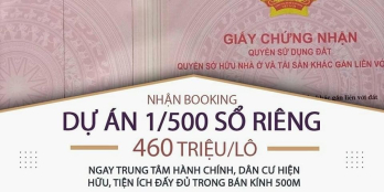 ĐẤT 1/500 CÓ SỔ SẴN 460TR CÓ NGAY 105M2 FULL THỔ CƯ