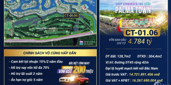 Chính chủ cần bán chuyển nhượng căn CT-01.06 Shop VinWonder Phú Quốc