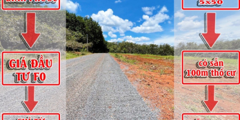 BÌNH PHƯỚC ĐẤT THỔ NỀN CƯ, CHỈ TỪ 430 - 550 TRIỆU QUAY ĐẦU