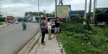 bán đất mặt tiền đường DT747, tân Uyên, Bình Dương, 413m2, 12,1 triệu/m2