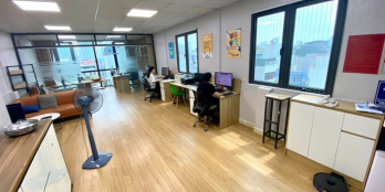 Tòa văn phòng Linh Đàm, Ô tô tránh, vỉa hè rộng, thang máy dt 65m2 x 6 tầng, mt