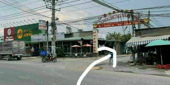 Bán mặt bằng kd đang cho thuê có sẵn nhà ở cũ 160m2 chợ Mỹ Hạnh Nam TL824 1tySHR